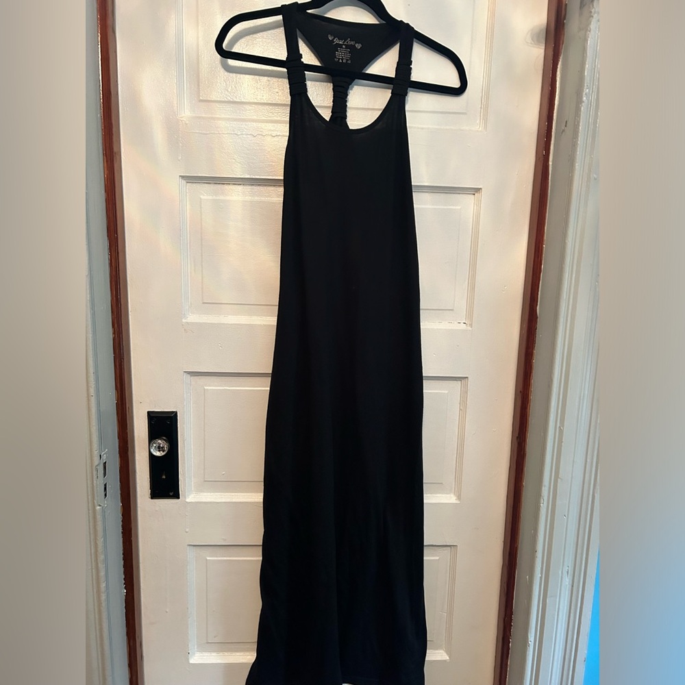 Black long maxi dress